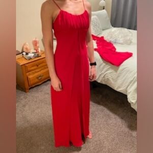 Elegant Red Evening Gown